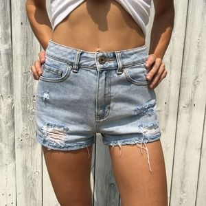Bullhead Distressed Highwaisted Shorts